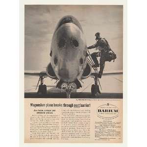  1955 USAF F 80C Jet Fighter Experimental Aircraft Barium 