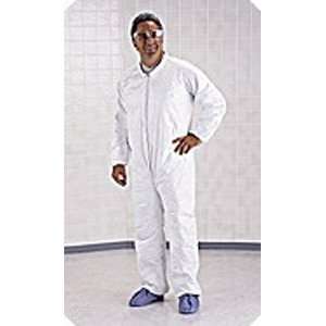 Tyvek Coveralls   Straight Sleeve and Ankle   Large, White, Latex Free 