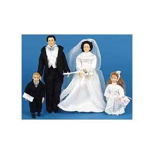    Miniature 4 Pc. Wedding Party sold at Miniatures Toys & Games