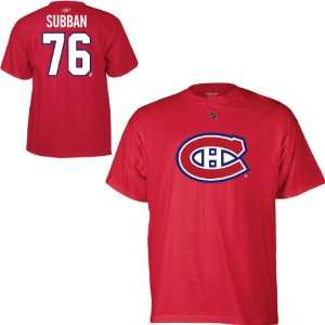  Reebok Montreal Canadiens Pk Subban Player Name & Number T 