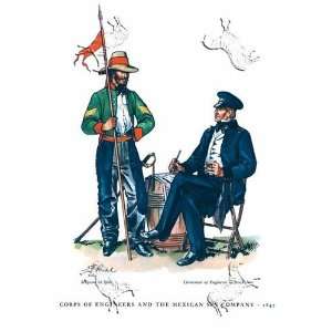 Corps of Engineers and the Mexican Spy Company, 1847 by unknown. Size 