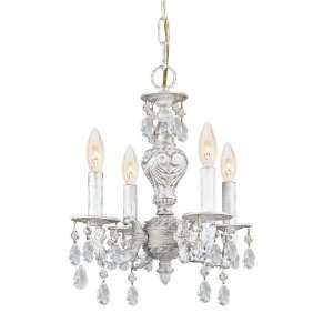 Crystorama Lighting Group 5024 AW CL MWP Antique White / Hand Polished 