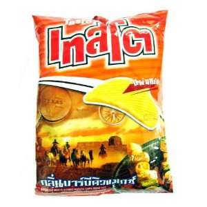   Ridge Cut Snack Food   Barbecue Max Made in Thailand 