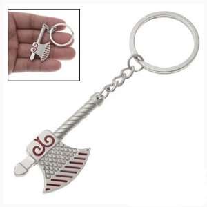    Silver Tone Tools Axe Pentant Key Chain Key Ring
