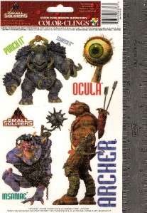 Small Soldiers Archer & Gorgonites Window Clings  
