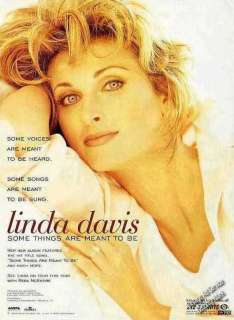 1996 Linda Davis Photo Some Things Are Meant To Be Ad  