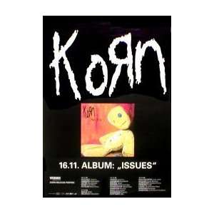  KORN Issues Tour Music Poster