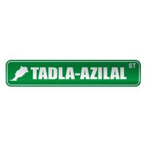   TADLA AZILAL ST  STREET SIGN CITY MOROCCO