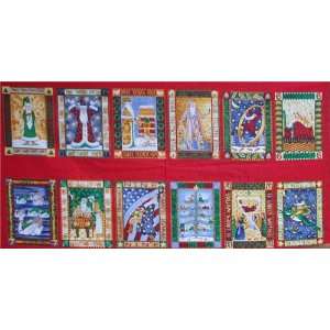  45 Wide Twelve Days of Christmas Panel Fabric By The 