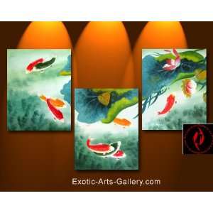  Modern Art Paintings on Canvas Koi Painting 0145 