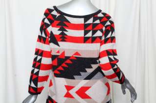 JOIE *ARIA* Stripe NAVAJO RPINT*CASHMERE* Intarsia Sweater Knit Dress 