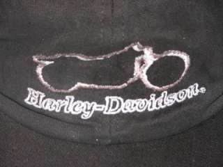 HARLEY DAVIDSON RARE MOTORCYLE OUTLINE HAT CAP NEW  