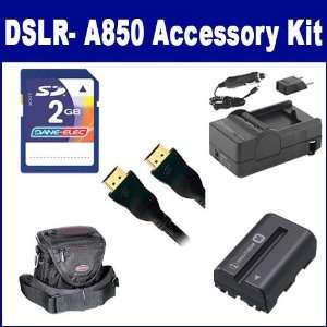 DSLR  A850 Digital Camera Accessory Kit includes ST70S Case, SDM 101 