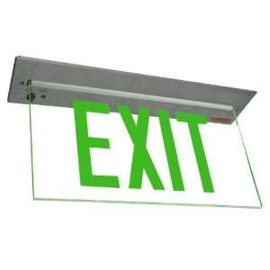 Exitronix 902 R WB GC CR BA   LED   Architectural Deluxe Edge Lit Exit 