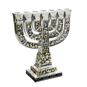  Traditional Jewish Menorah with Jerusalem Views 