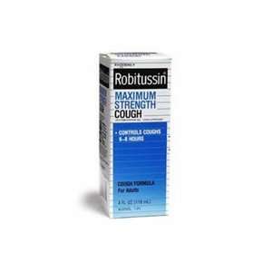 30032000000 Robitussin Cough Syrup Maximum Strength 4oz Per Bottle by 