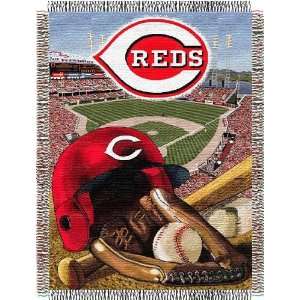  Cincinnati Reds Home Field Advantage Woven Tapestry 48x60 