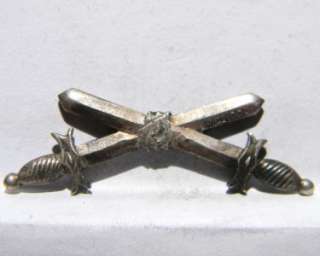 Silver crossed swords 4 Bavarian Military Service Cross  