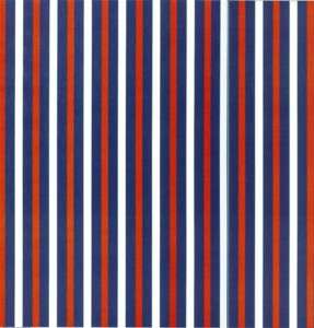 Red, White and Blue Wide Stripe Scrapbooking Paper  