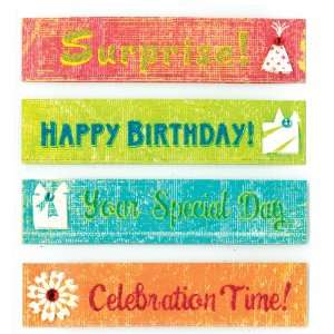  K&Company Party Phrases Grand Adhesions Stickers Arts 