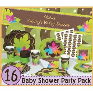  Luau   16 Baby Shower Party Pack Toys & Games