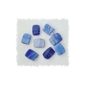  Glass Rectangular Blue Beads Arts, Crafts & Sewing