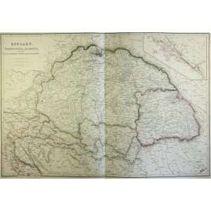  Blackie Map of Hungary (1860)