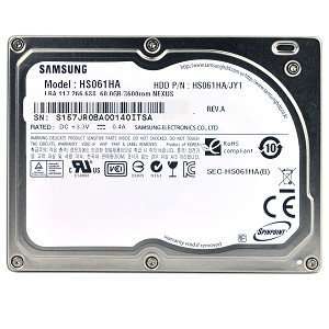  Samsung SpinPoint N2 60GB UDMA/100 3600RPM 2MB 1.8 PATA/ZIF 