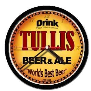  TULLIS beer and ale cerveza wall clock 