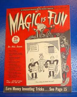 May 1946 Issue #2 MAGIC IS FUN Magazine/HOUDINI article  