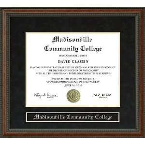  Madisonville Community College Diploma Frame Sports 