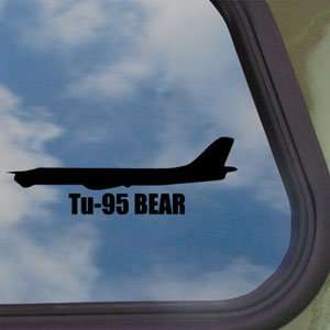  Tu 95 BEAR Black Decal Military Soldier Window Sticker 