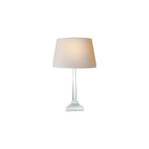 Chart House Modern Column Hex Table Lamp with Natural Paper Shade by 