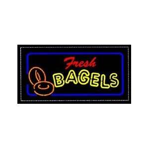  Fresh Bagels Backlit Sign 20 x 36