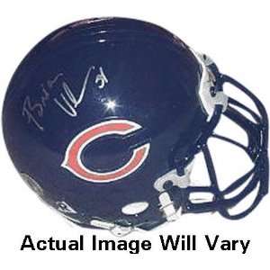 Brian Urlacher Chicago Bears Autographed Riddell Mini Helmet with SB 