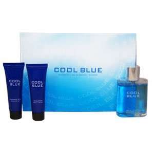  NEW BRAND COOL BLUE FOR MEN 3 PIECE SET Beauty