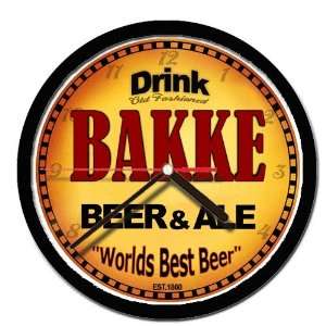  BAKKE beer and ale wall clock 