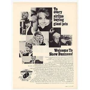1968 Inflight Motion Pictures for Jet Airlines Stars Print Ad (24688)