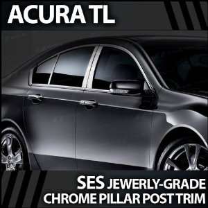  2009 2012 Acura TL 6pc. SES Chrome Pillar Trim Covers 