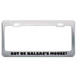 Got De BalsacS Mouse? Animals Pets Metal License Plate Frame Holder 