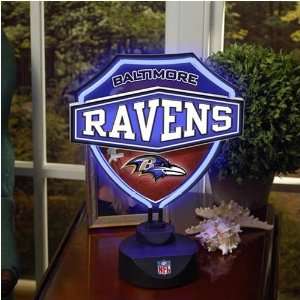  Baltimore Ravens Neon Shield Table Lamp