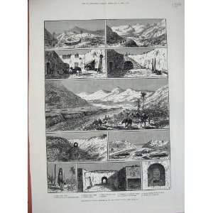  1882 Tunis Dwellings Troglodytes Adedj Djuama Valley
