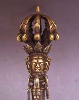 Old Tibet Tibetan Buddhist Bronze Vajra Bell and Dorje  