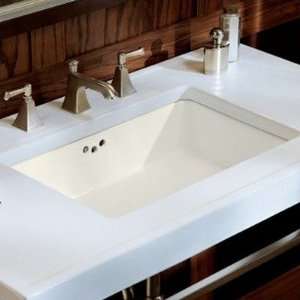  Kathryn 6.75 Undermount Bathroom Sink in Biscuit with 