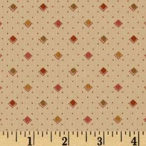  44 Wide Stone Cottage Squares Natural Fabric By The Yard 