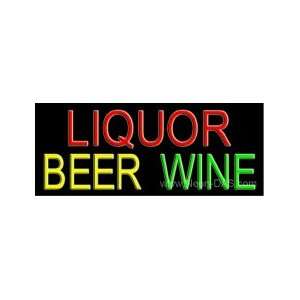  Liquor Beer Wine Outdoor Neon Sign 13 x 32 Sports 