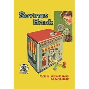   on 20 x 30 stock. Coin Vending Machine Savings Bank