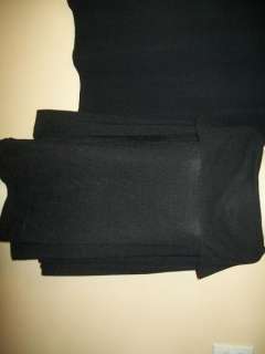 Saint Tropez West skirt set knit black large new  