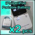 2x 1900mAh External Backup Battery Charger for Apple iPod Touch 4 4G 