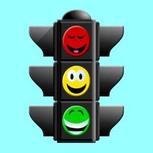  Traffic Signal Smileys Button Arts, Crafts & Sewing